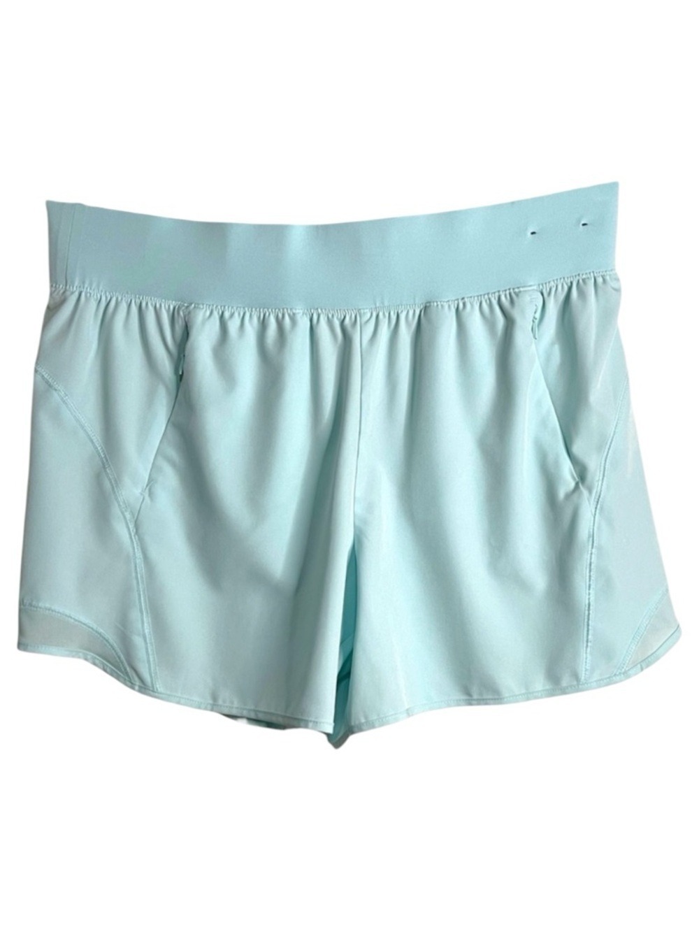 Tek Gear Light Aqua Blue Athletic Shorts 4.5” Inseam Lightweight Women’s Size XL